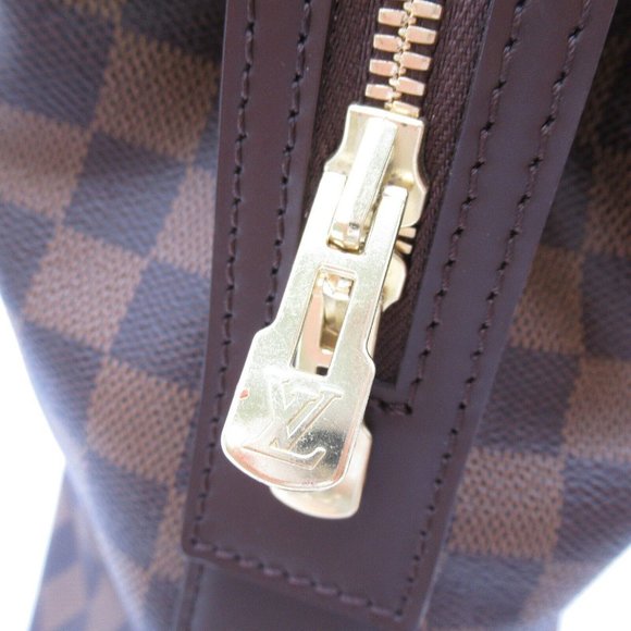 Authentic Louis Vuitton Damier Ebene Chelsea Tote Shoulder  LOUIS VUITTON Chelsea Shoulder Tote Bag  Damier Canvas Ebene Used Women